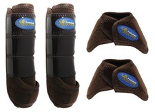 Horse Medium Professional Equine Sports Medicine Splint Bell Boots 4143B