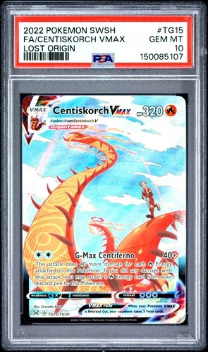 PSA 10 Centiskorch Vmax TG15/TG30 Lost Origin Pokemon Card