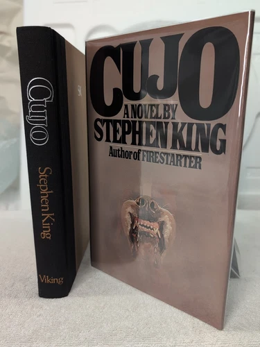🥇True 1st CUJO by Stephen King (1981) 1st Edition/1st Printing + Custom Mylar!!