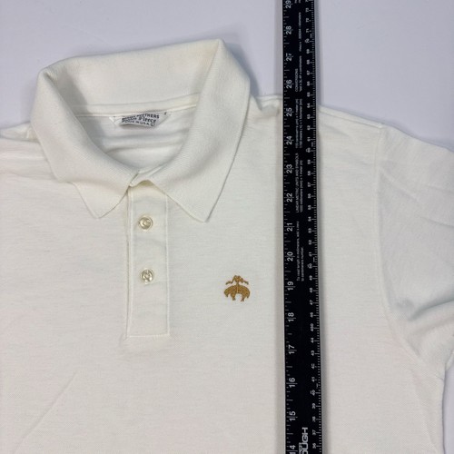 Vintage 80s Brooks Brothers Polo Shirt Mens Size L Golden Fleece Made in USA - Picture 5 of 6