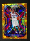 2020-21 Panini Prizm Tyrese Maxey #256 RC Rookie Orange Ice