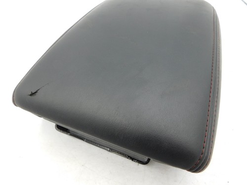 2016-2020 Infiniti Q50 Q50s Center Console Lid Armrest Black With Red Stitch OE - Picture 9 of 16