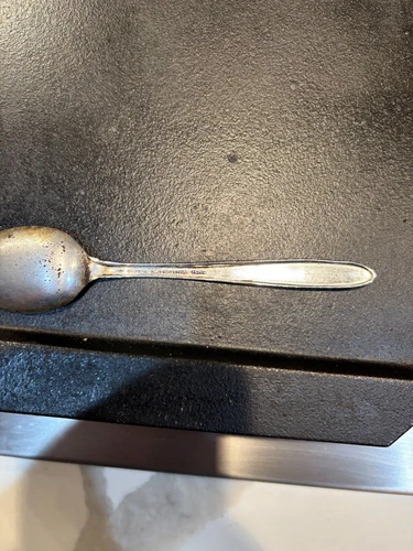 International Silver Co. Sterling Silver Blossom Time 6" Dessert Oval Tea Spoon