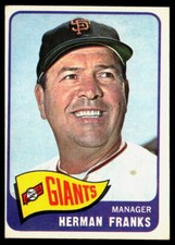 Herman Franks 1965 Topps #32 VG/EX No Crease
