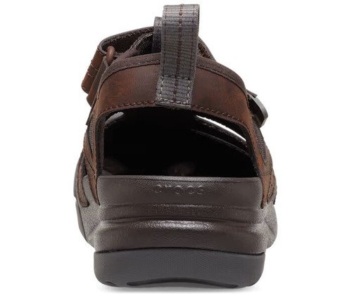 Crocs Yukon Fisherman Faux Leather Outdoor Sandals Size M8 Item# 209875 - NEW! - Picture 6 of 10