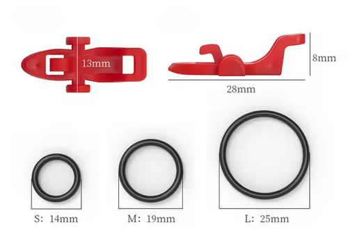 Angel Hakenhalter Befestigung Sicherung Angelrute Hakenschutz | 1 Halter 3 Ringe - Bild 5 von 5