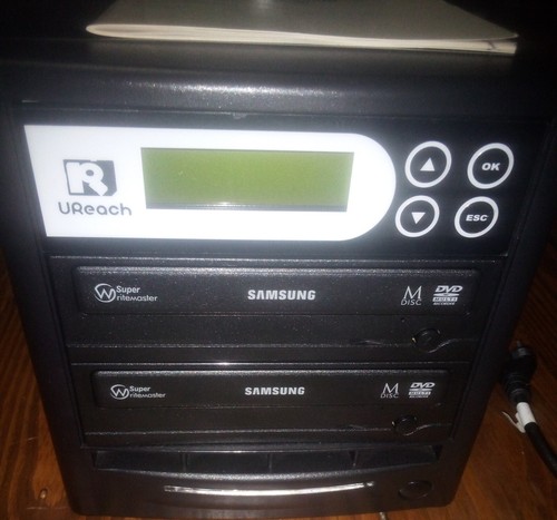 U-Reach Blu-ray DVD CD Duplicator w/ Manual & DVD+R's Samsung Writemaster READ - Photo 2/8