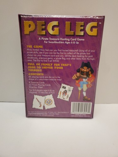 Peg Leg Madd Capp Games A Pirate Treasure Hunting Card Game - Picture 3 of 12