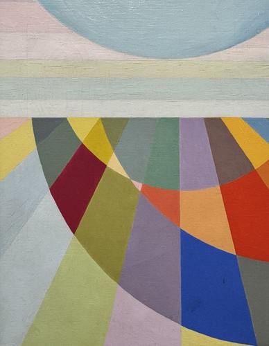 Original 1974 Michiel Gloeckner “The Beginning” Colorful Abstract Oil SIGNED - Picture 3 of 9