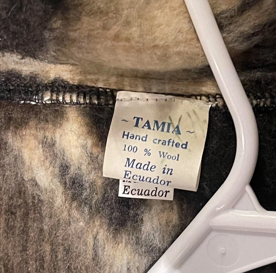 Abrigo Sherpa Alpaca Hecho a Mano Vintage Talla Mediana Foto 4 de 4