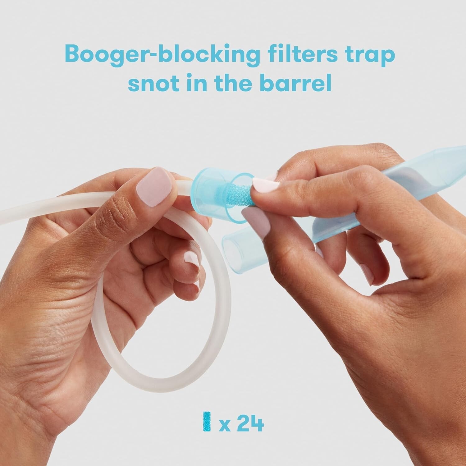 Blue NoseFrida SnotSucker - Baby Nasal Aspirator with Gentle Suction and Safety