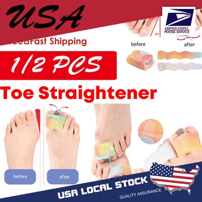 1/2pcsToe Wrap Toe Straightener Broken Hammer Toe Wrap Splint Cushione Separator