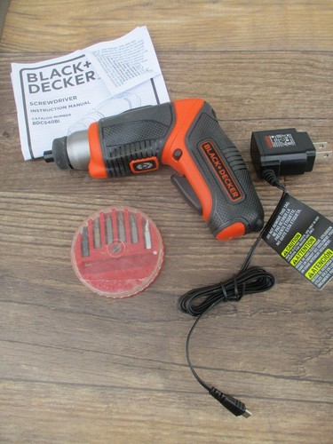 BLACK+DECKER Cordless Screwdriver BDCS40BI