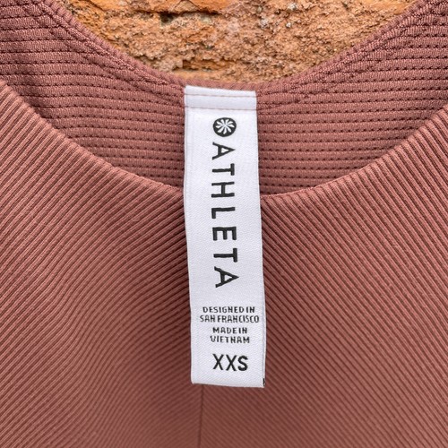 Athleta Mauve Midi Dress Athleisure Moisture Wicking UPF Protection Built-in-Bra - Picture 6 of 14