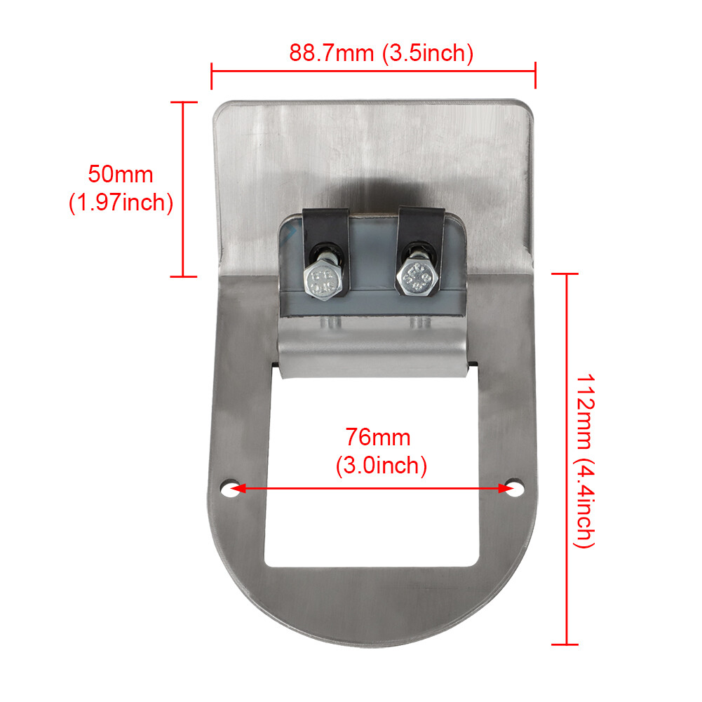 6 Pcs Watermelon Led Light Under Glow Frame Bracket Mount ONLY Stainless Steel