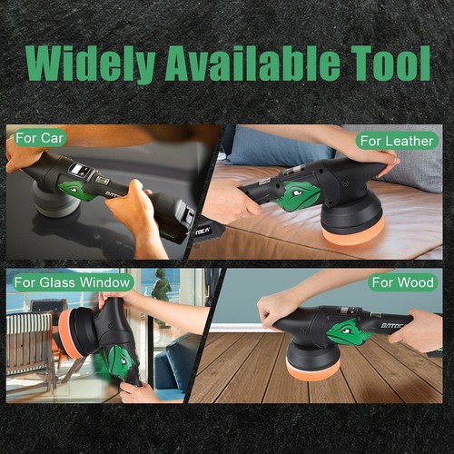 BATOCA Pulidora Coche Doble Acción Tampón Pulidora Inalámbrica 12V 5" Kit de Almohadillas - Imagen 17 de 21