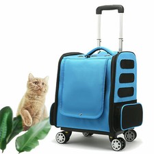 4Wheels Pet Travel Carrier, Pet Backpack Straps Dog/Cat, Adjustable Multipurpose