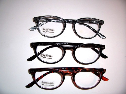 Quality CLEAR READING GLASSES SPRING TEMPLES Aspheric Lens Technology - Foto 2 di 5