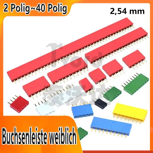 Buchsenleiste 2 Pin 3 Pin~40 Pin weiblich f, Pin Header 2,54 mm Raspberry Pi