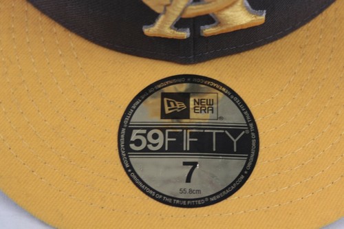 Gorra ajustada Los Angeles Angels New Era 59FIFTY Cooperstown talla 7 gris amarillo - Imagen 6 de 10