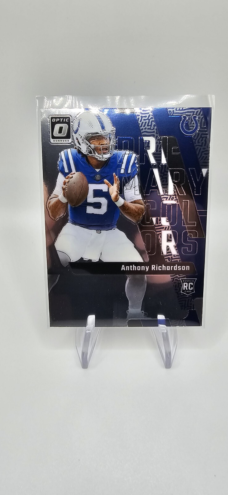 2023 Optic ANTHONY RICHARDSON PRIMARY COLORS RC Insert # 1 INDIANAPOLIS COLTS