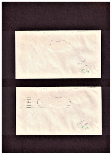 2 3c TEXAS STATE HOOD FDC ART CRAFT / SCOTT # 938 NEXT DAY D.C. Cancellation - Picture 2 of 2