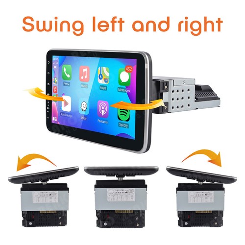 2+32G 1 Din Rotatable 9'' Andriod 13 Car Stereo Radio Carplay GPS Wifi BT FM SWC - Picture 15 of 18