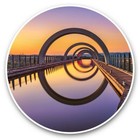 2 x Vinyl Stickers 20cm  - Falkirk Wheel Lock Scotland  #44995