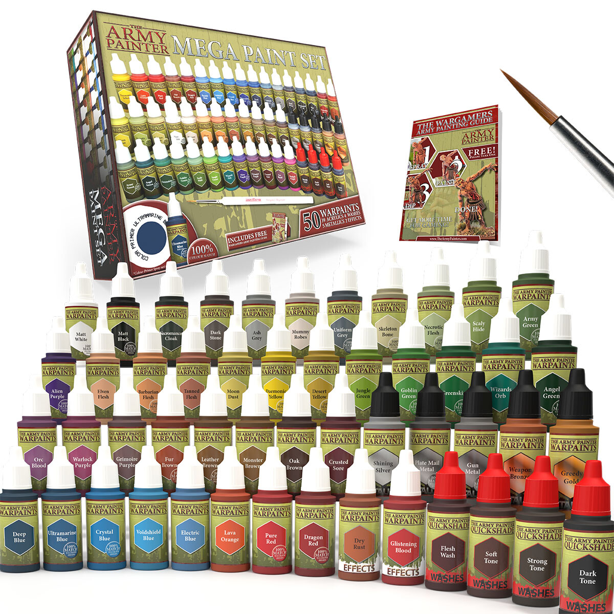 The Army Painter WP8021 - Warpaints Mega Paint Set 50 Paints