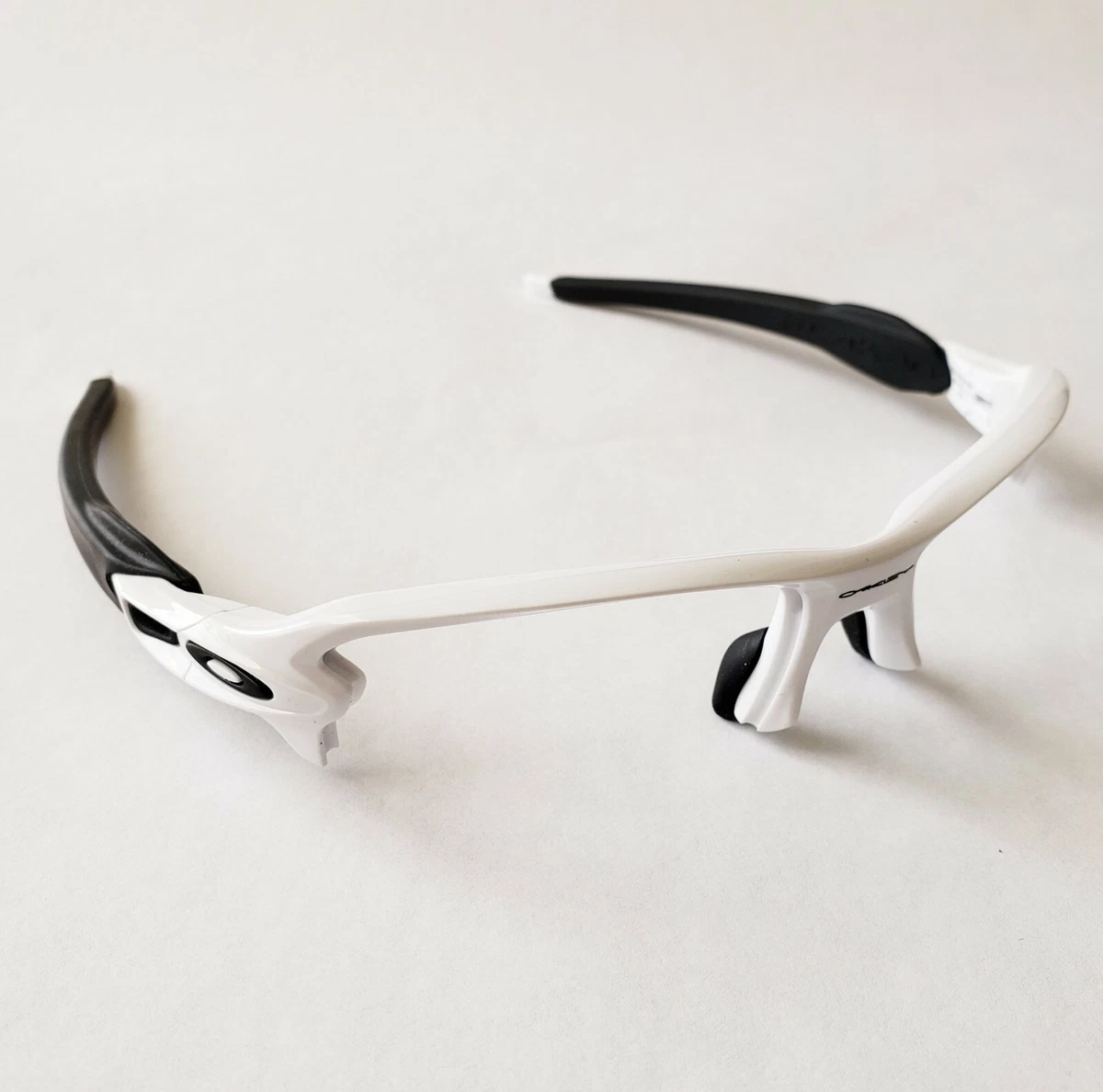 Oakley Flak 2.0 XL Polished White Black Icons Replacement Frame