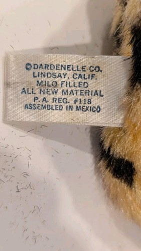 Vintage Dardenelle Pillow Pets TIGER Plush Vintage Jungle Cat Kitten - Picture 9 of 10