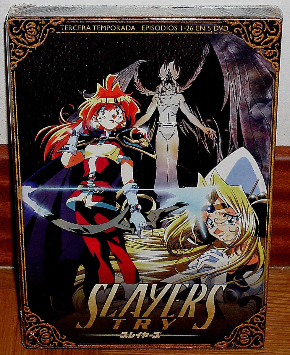 Slayers Try Box 3 Third Season 5 Discs DVD New Sealed (Sleeveless Open) R2