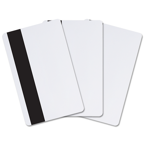 Blank White PVC CR80 Hico 1-3 magnetic stripe Plastic Credit Card 30Mil 10pack - Picture 1 of 4