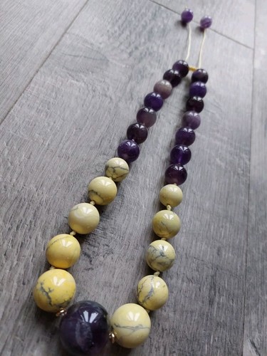 Nuova Collana Lola Rose Grossa Dichiarazione Ametista Regalo Compleanno Viola - Foto 3 di 16