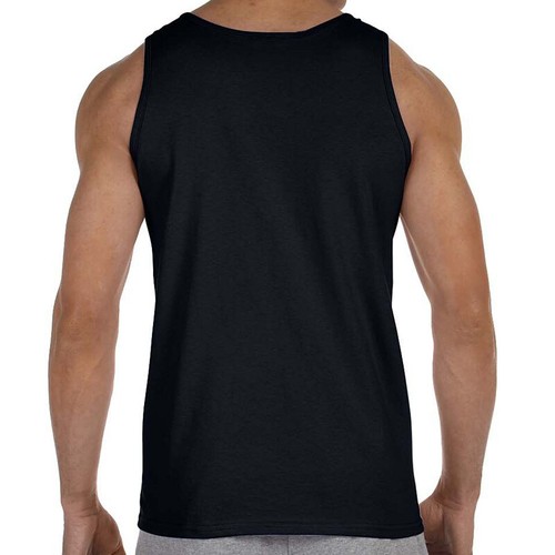 EAKS® Herren Tank Top "White Shirt Black Edition" Fun Muskelshirt Spaß Gagshirt - Bild 6 von 10