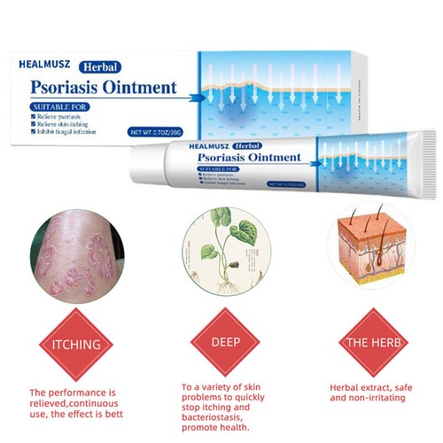 1/2/5pz. 20g Unguento trattamento pelle psoriasi dermatite eczema crema naturale - Foto 5 di 10