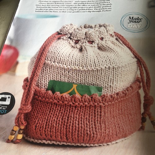 Tea on the Go! knitting pattern for Tea Caddy by Charmaine Fletcher