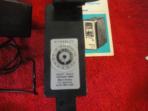 Flash electrónico vintage BAUER E25A Ultrablitz Robert Bosch hecho en Alemania - Imagen 4 de 9