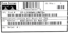Cisco CP-LCKNGWALLMNT2 Universal Locking Wallmount Kit for 7900 Series IP Phones