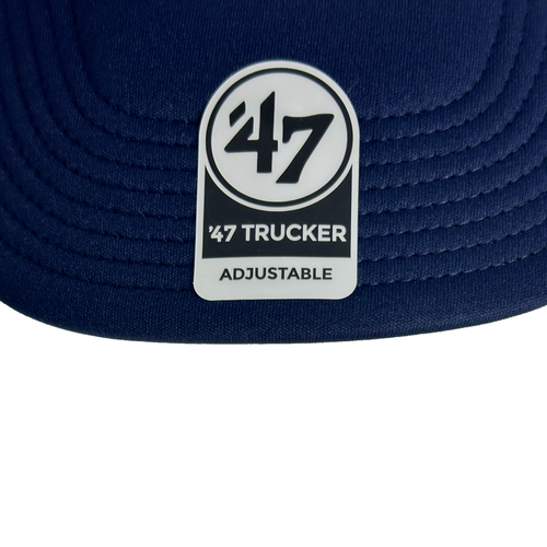 Atlanta Braves Men Women '47 brand Hat Adjustable White Navy Cap  - Bild 2 von 5