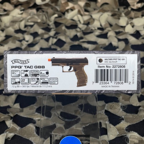 NEW Walther PPQ Tactical Gas Blowback Airsoft Pistol - Dark Earth (2272808) - Picture 9 of 9