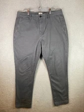 Flint and Tinder Pants Mens 33x30 Gray 5 Pocket Pants Athletic Tapered Huckberry