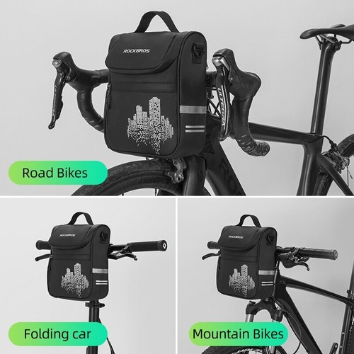 ROCKBROS Fahrrad Lenkertasche Fahrrad vorne Aufbewahrungstasche Korb Fahrradzubehör - Bild 8 von 14