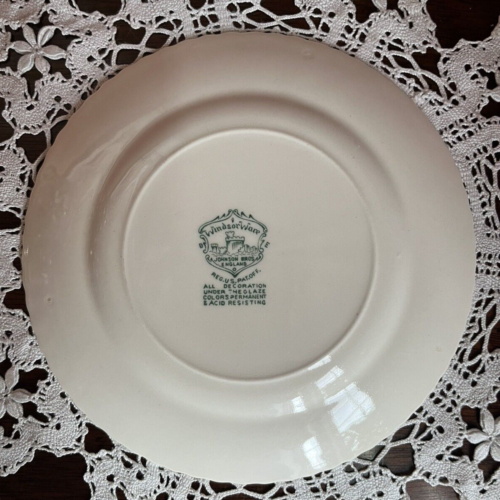 Johnson Brothers Appleblossom Green Bread Plates Lot of 6 - Picture 3 of 4