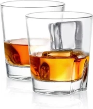 JoyJolt Carina Old Fashioned Whiskey Glasses Set of 4. NEW