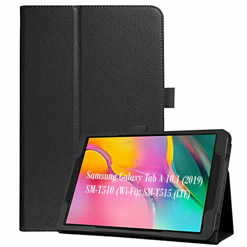 Leather Tablet Stand Flip Smart Case Cover Galaxy Tab A 10.1" T510 T515 2019 - Picture 3 of 18