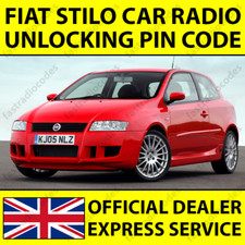 ✅FIAT STILO CODICE PIN SBLOCCO NAVIGAZIONE AUTORADIO PER TUTTI I MODELLI✅