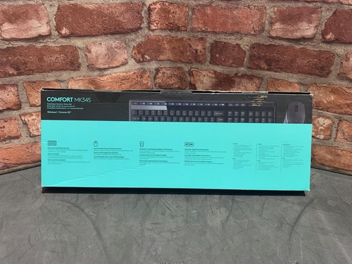 New Logitech Comfort MK345 Wireless Keyboard & Mouse Bundle AZERTY French 643632 - Picture 2 of 3