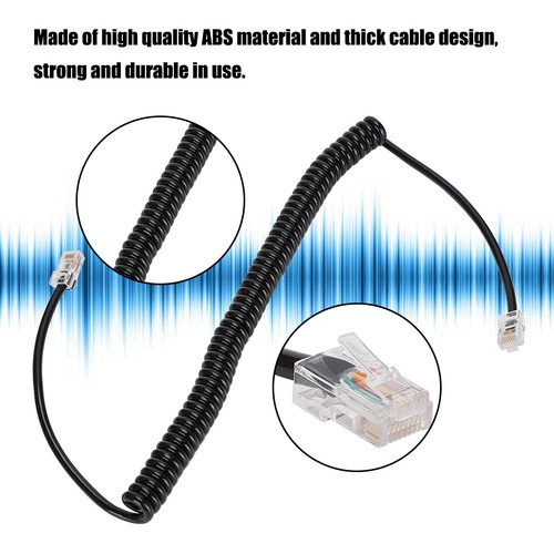 8Pin Speaker Mic Hand Microphone Replacement Cable Cord Wire Fit for ICOM HM-98