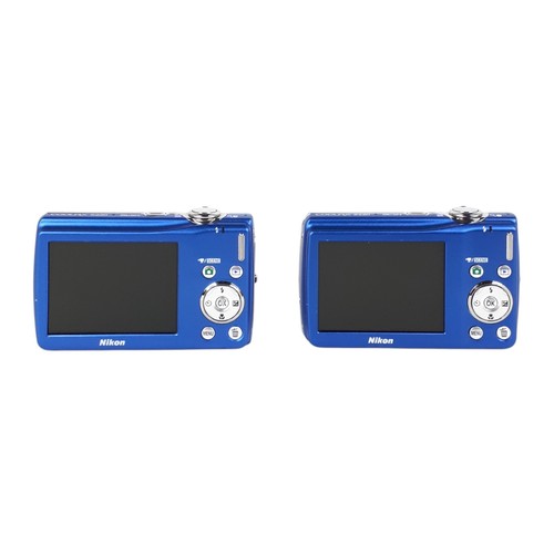 Nikon CoolPix S220 10MP 3x Zoom Digital Compact Camera Lot of 2 For Parts E5864 - Picture 3 of 8